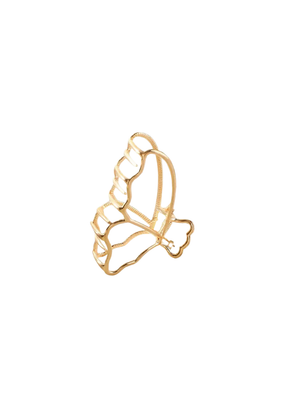 Gold Butterfly Metal Claw Clip