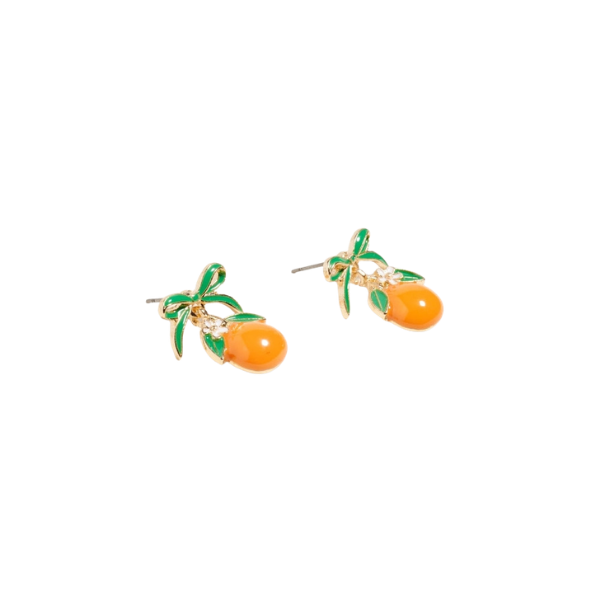 Fruits & Bows Stud Earrings