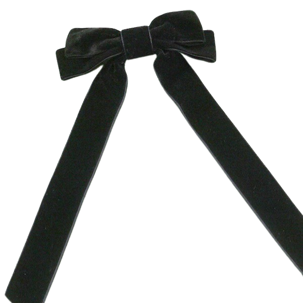 Double Bow Velvet Bow Clip