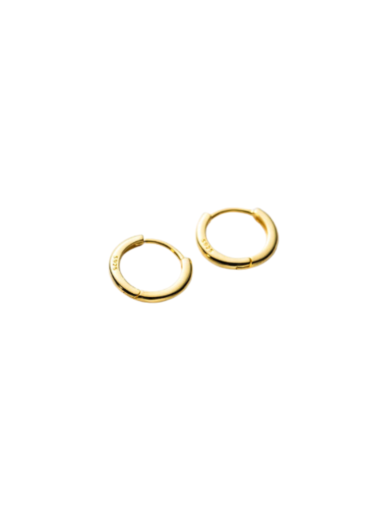 1.4cm Gold Hoop Earrings