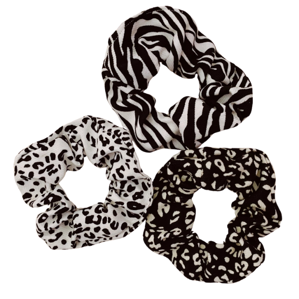 3pc 'Pretty Wild' Scrunchie Set
