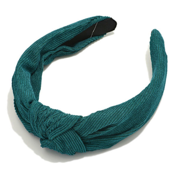 Corduroy Top Knot Headband