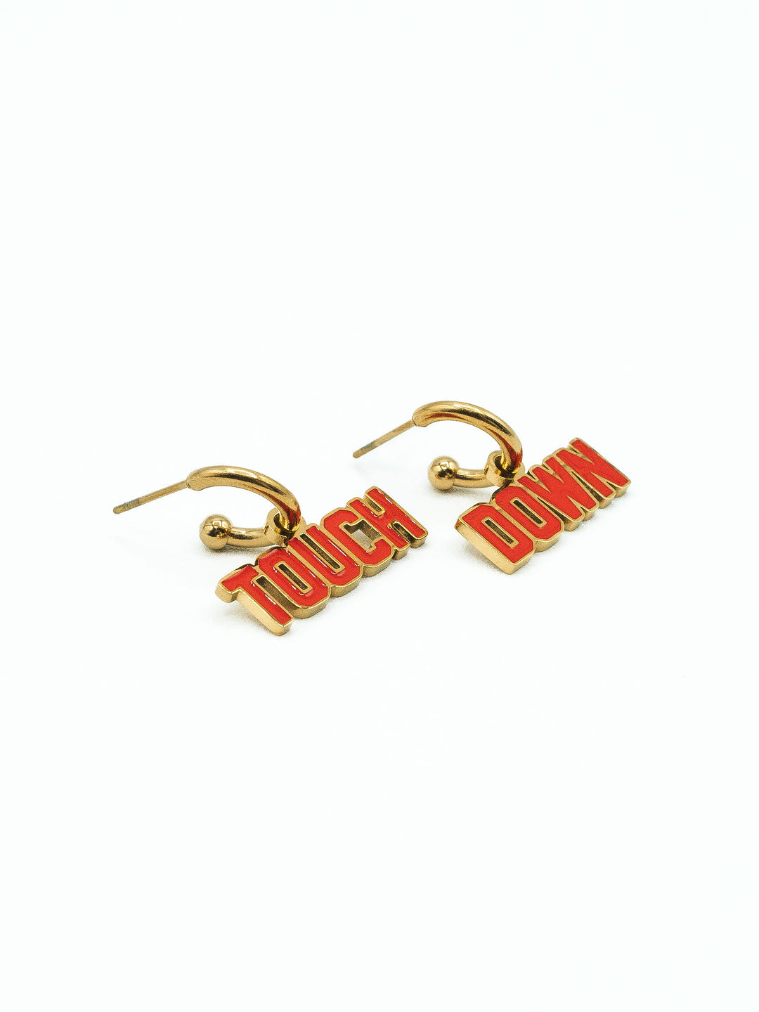 Kansas City Touchdown Huggie Hoop Earrings