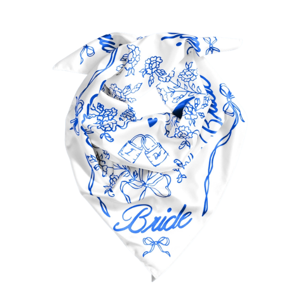 'Something Blue' Bride Scarf