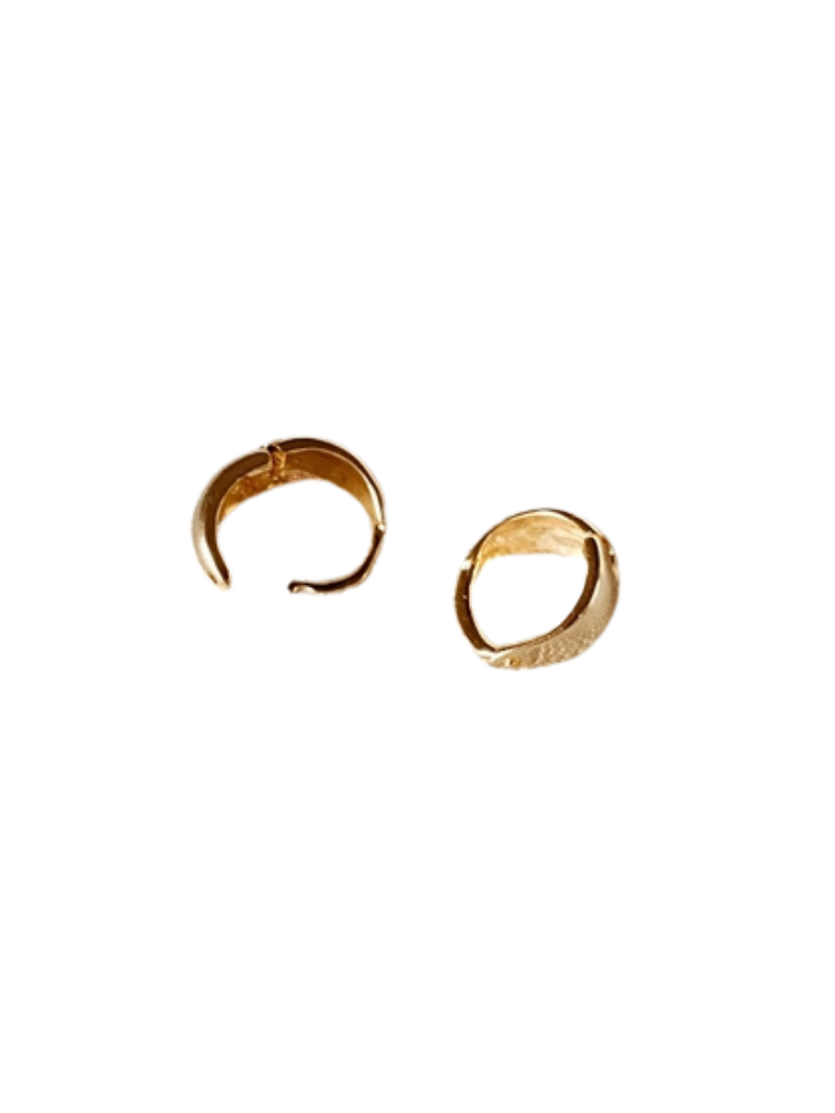 18k Gold Filled Tapered Huggie Hoop Earrings