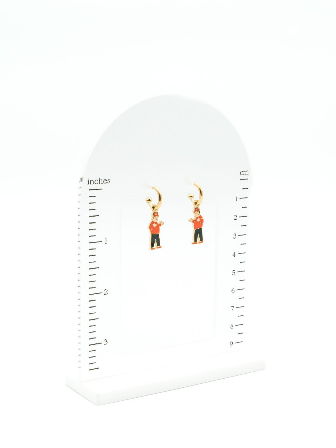 Kansas City Chiefs Full Body Sideline Coach Huggie Hoop Earrings