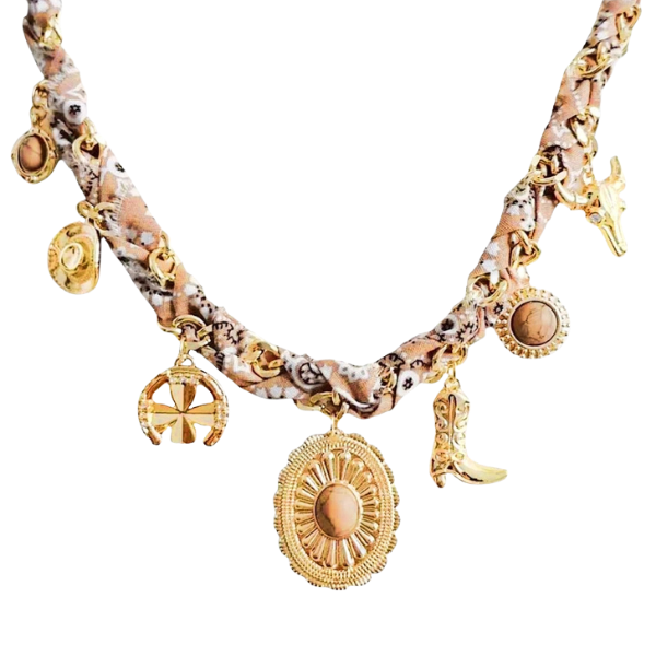 'Giddy Up' Scarf Charm Necklace