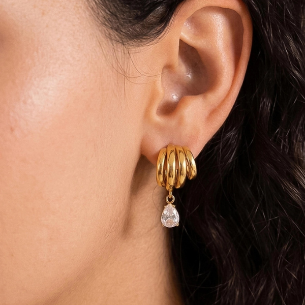 Dovely Non-Tarnish Classic Cz Drop Earring