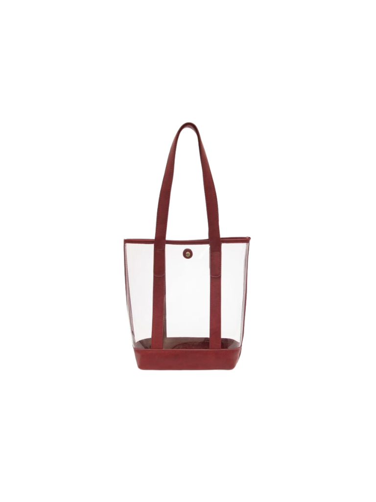 Red Elle Clear Tote Bag