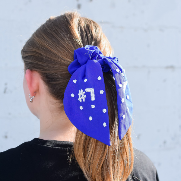 Kansas City Royals #7 Beaded Scrunchie