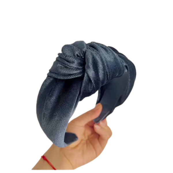 Velvet Top Knot Headand