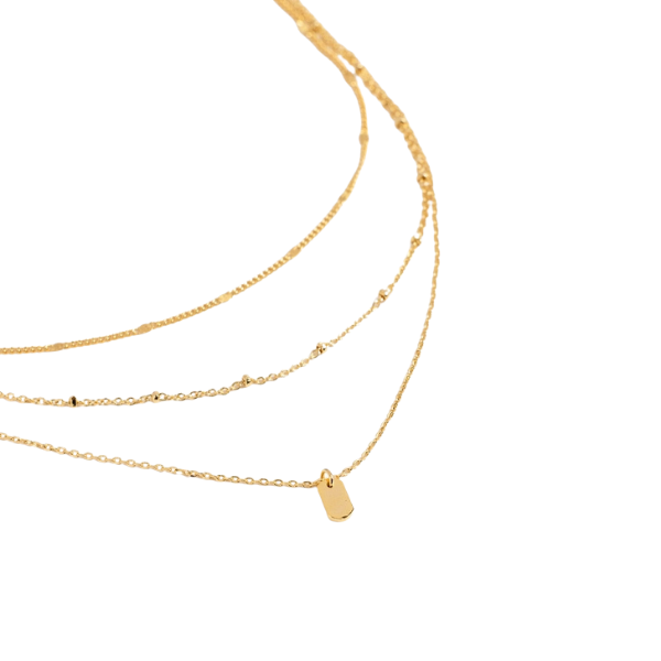 Layered Necklace w/Pearls & Oval Pendant Necklace