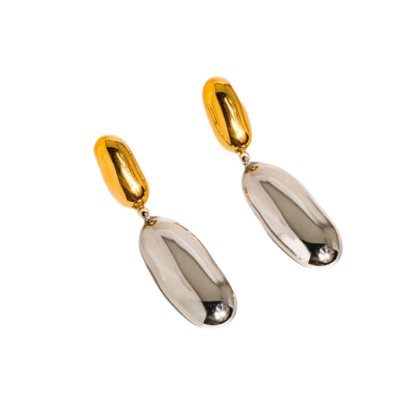 Gemali 18k Non-Tarnish Classic Statement Earrings - Gold