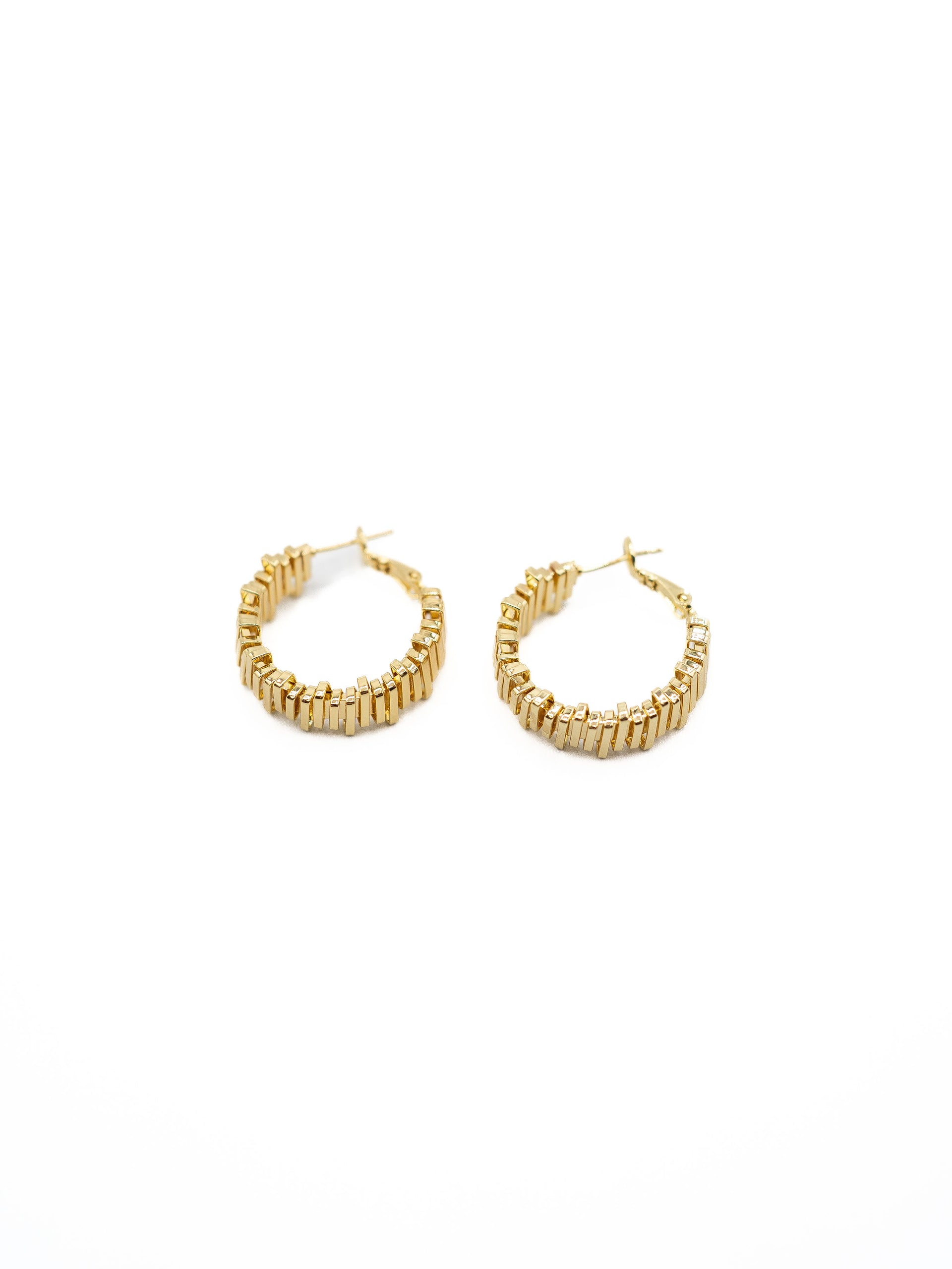 LA Gold Plated Small Frequency Earring