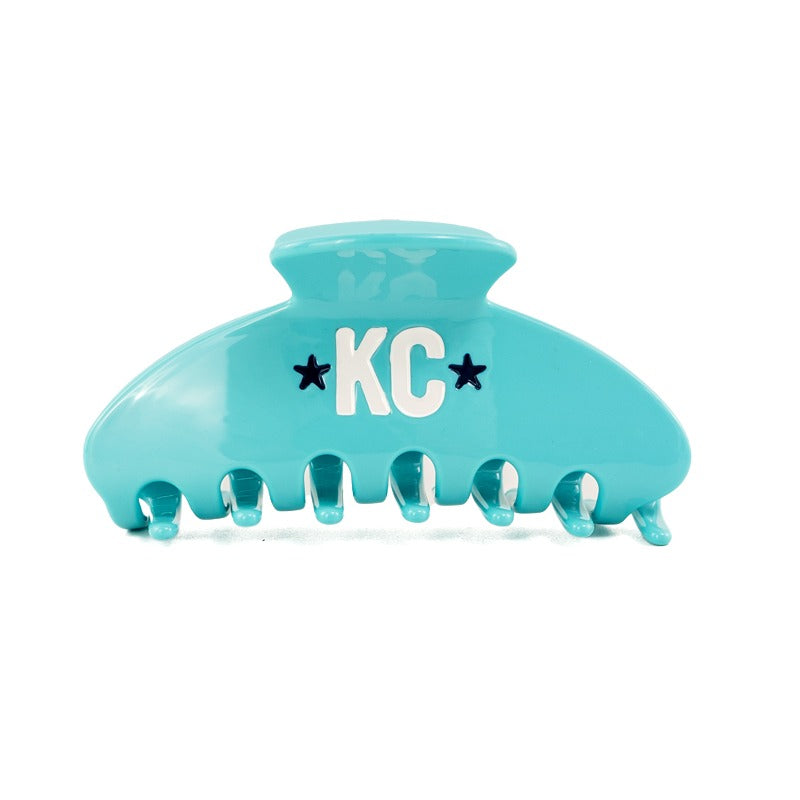 Kansas City Current Claw Clip - Teal & White KC