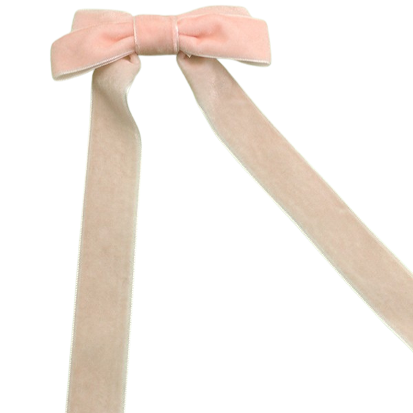 Double Bow Velvet Bow Clip