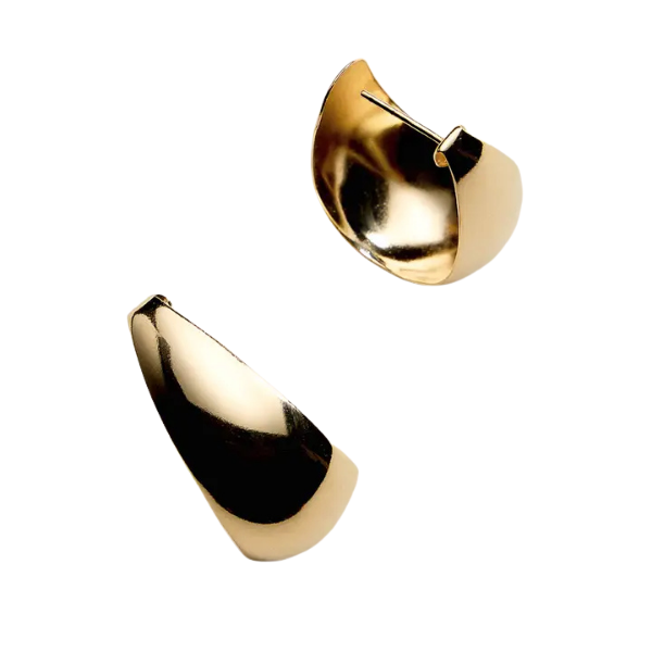 18k Gold Filled Teardrop Earrings - Gold