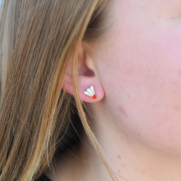 Kansas City Shuttlecock Stud Earrings