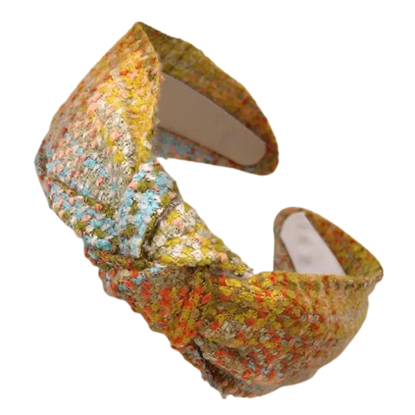 Paisley Top Knot Headband - Pink
