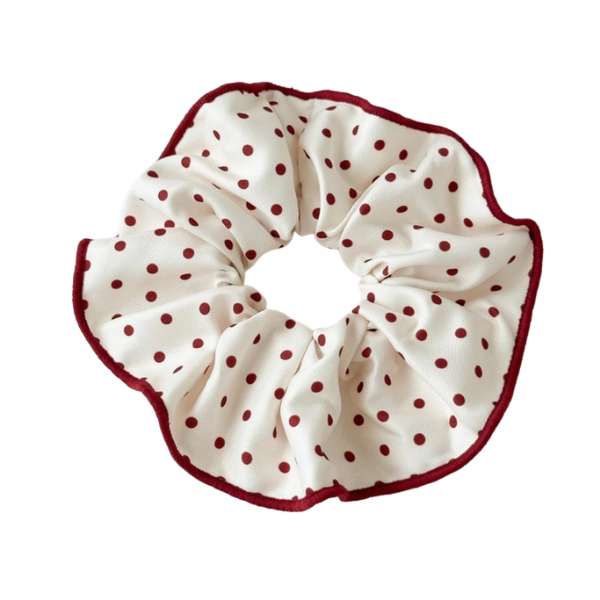 Red & White Scrunchie