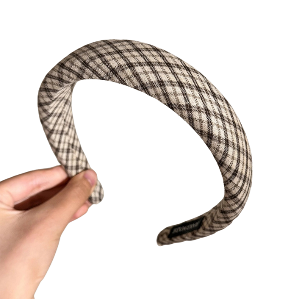 Neutral Plaids Headband