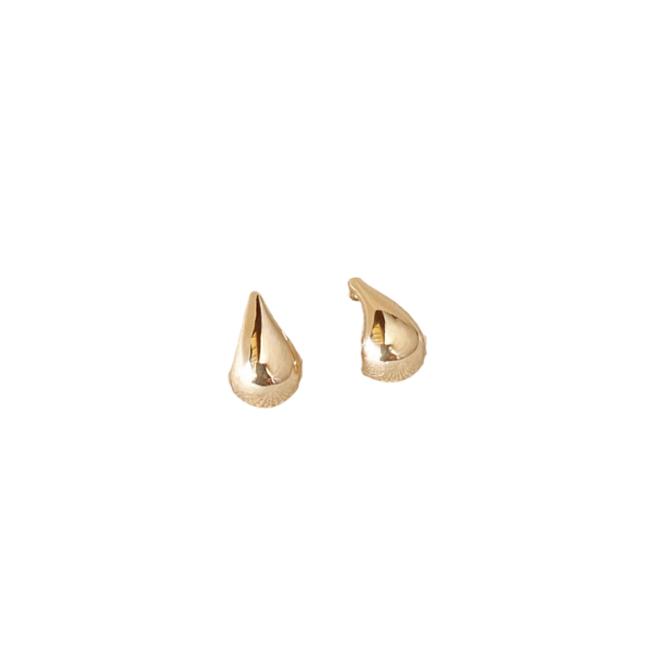 18k Gold Filled 10mm Teardrop Stud Earrings