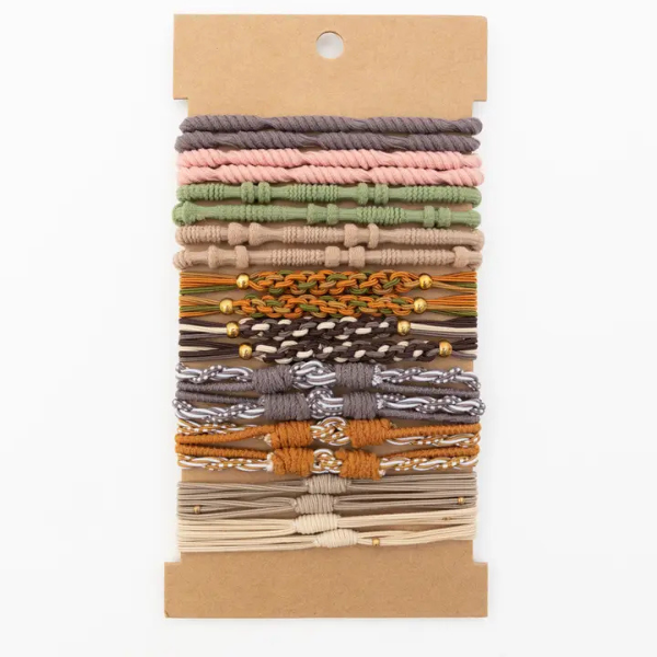 20pc Boho "Bracelet" Hair Ties