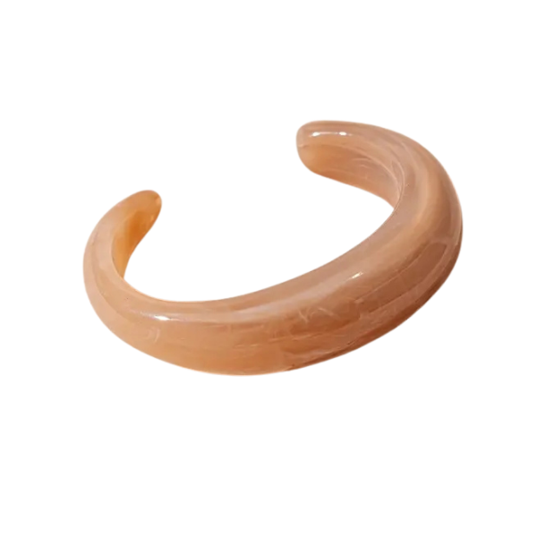 Minimalist Marbled Cuff Bracelet