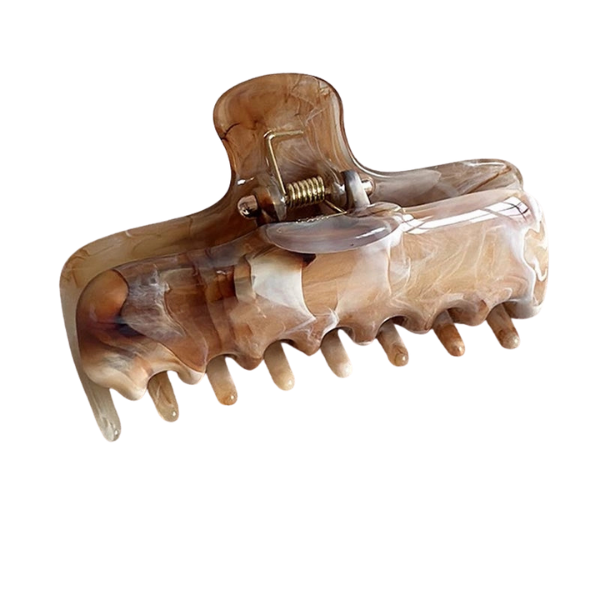 Marbled Tortoise Shell Claw Clip