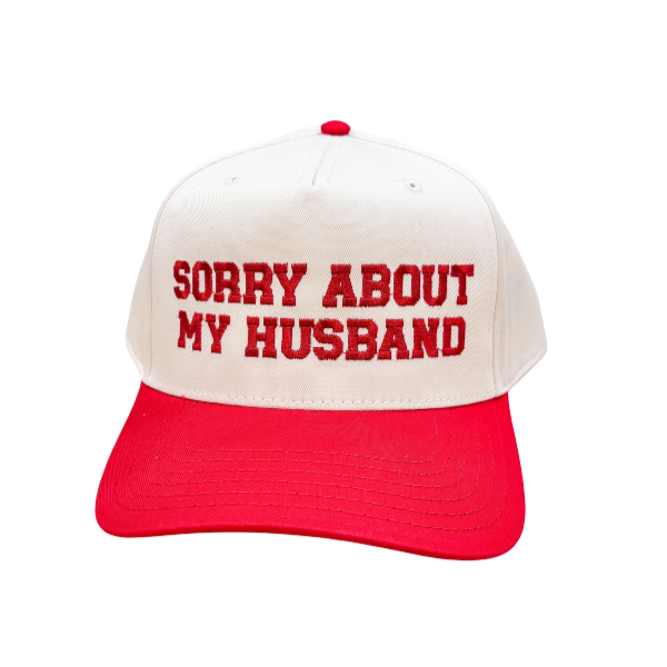 'Sorry About My Husband' Tan Hat