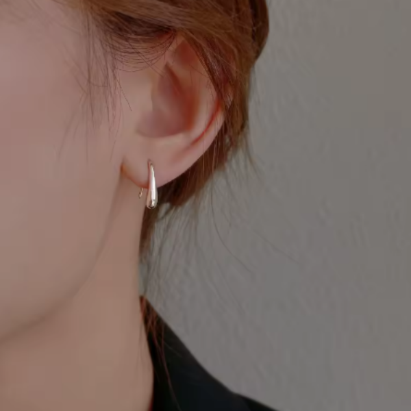 'The Emily Edit' Teardrop Hoop Earrings