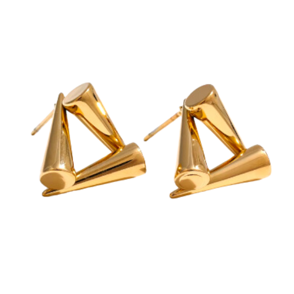 Geometric Triangle Earrings