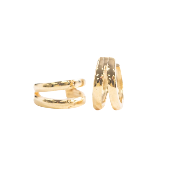 Split Huggie Clicker Hoop Earrings