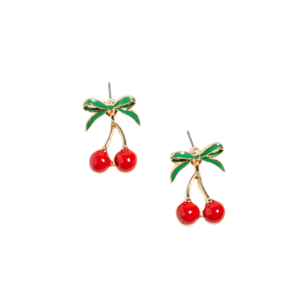 Fruits &amp; Bows Stud Earrings
