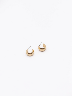LA Small Chunky Crescent Hoop Earrings