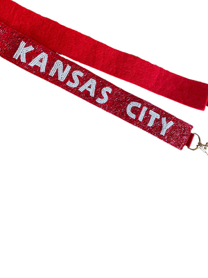Beaded Kansas City Crossbody Purse Strap Chiefs