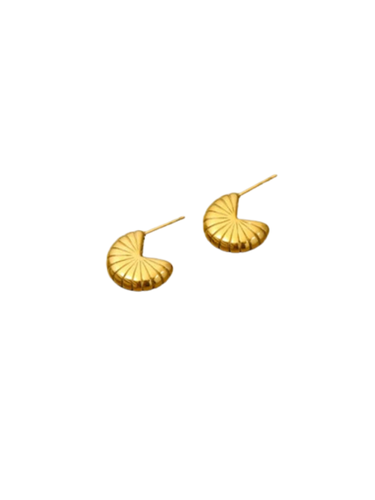 Geometric Croissant Style Earrings