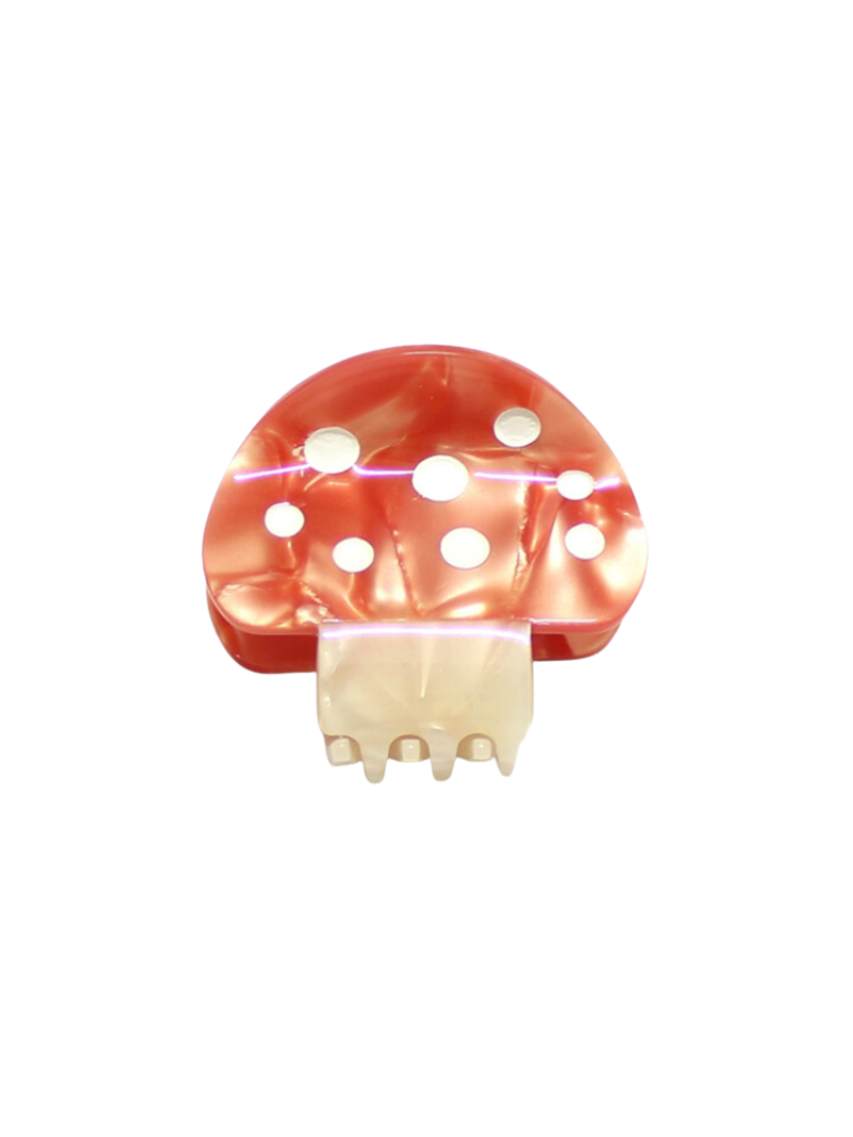 Red Mushroom Claw Clip