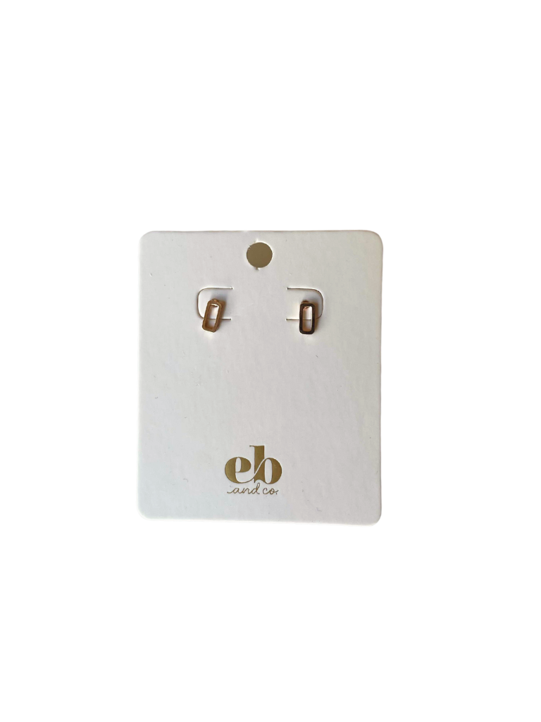 Rectangle Stud Earrings