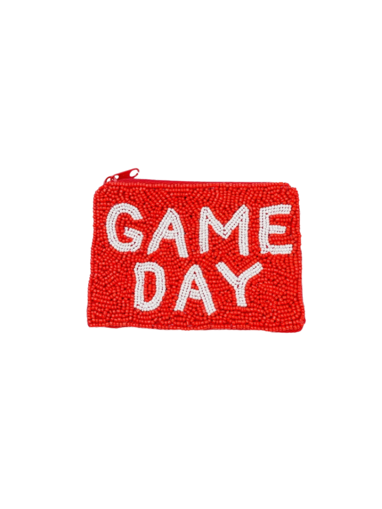 Beaded Game Day Coin Purse