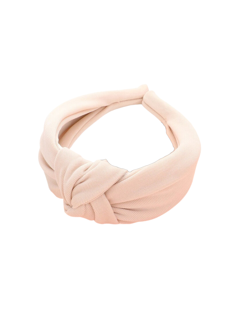 Cream Knot Headband