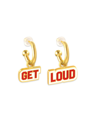 Kansas City Chiefs Get Loud Huggie Hoop Earrings