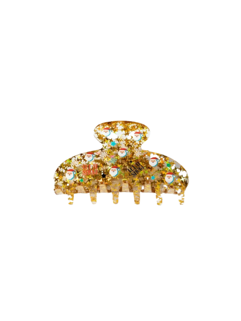 Gold Christmas Claw Clip