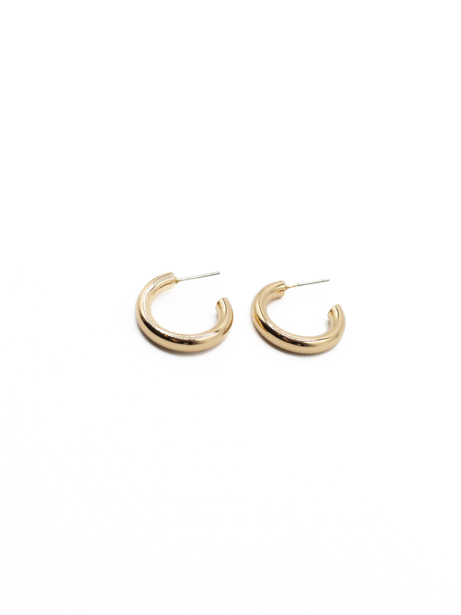 LA Large Thick S3 Tube Hoop Earrings