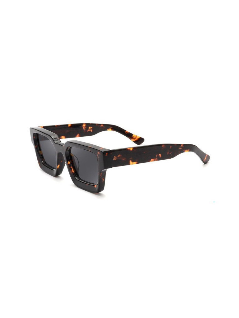 Dark Tortoise Square Sunglasses