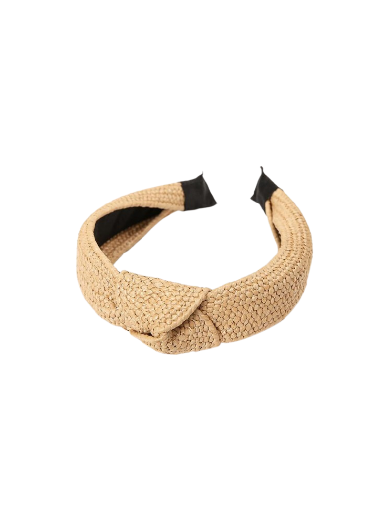 Natural Straw Knot Headband