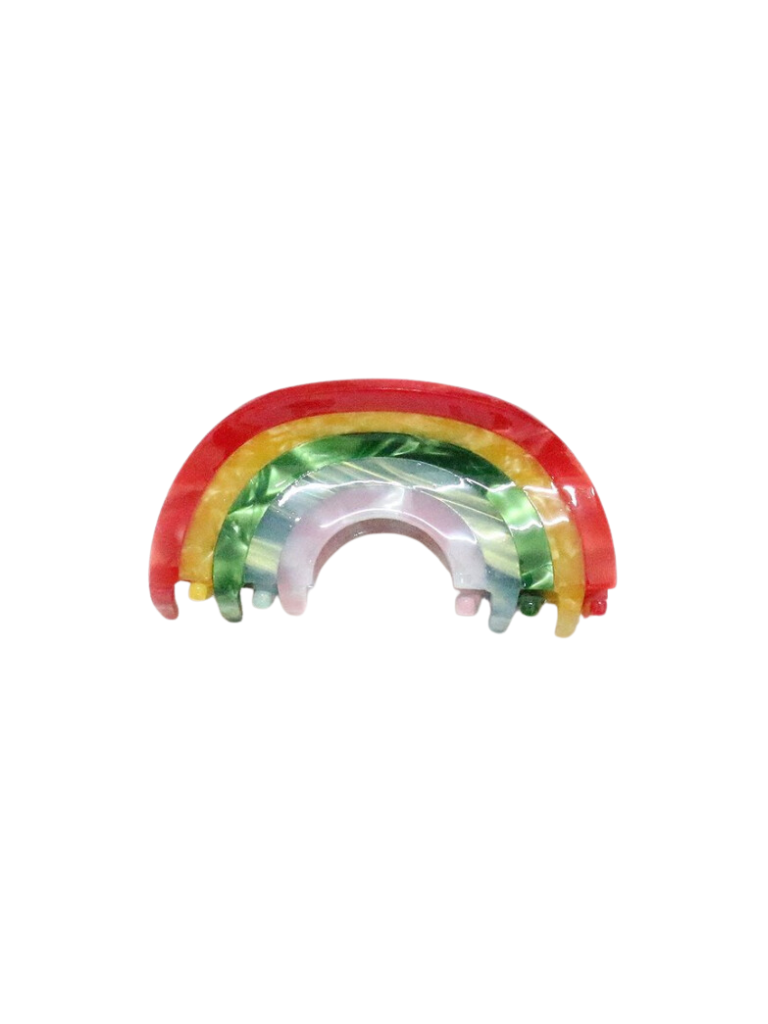 Open Acrylic Rainbow Claw Clip