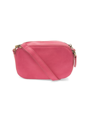Chacha Pink Layne Double Zip Mini Camera Crossbody Bag