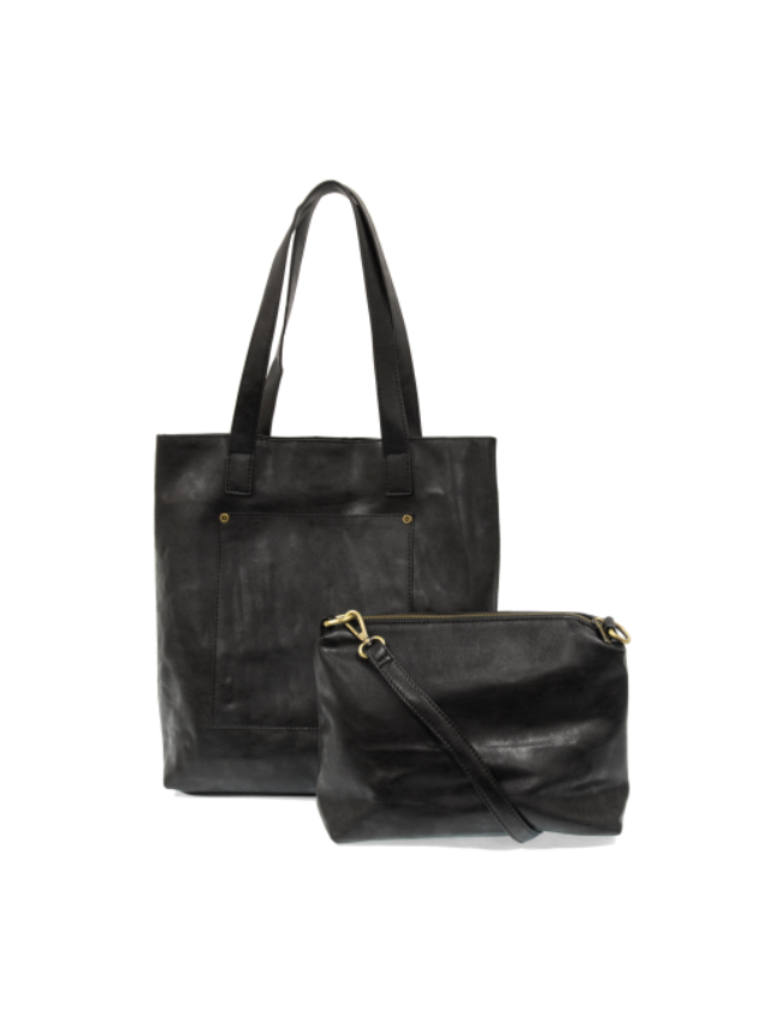 Black Charlie North/South Tote Bag