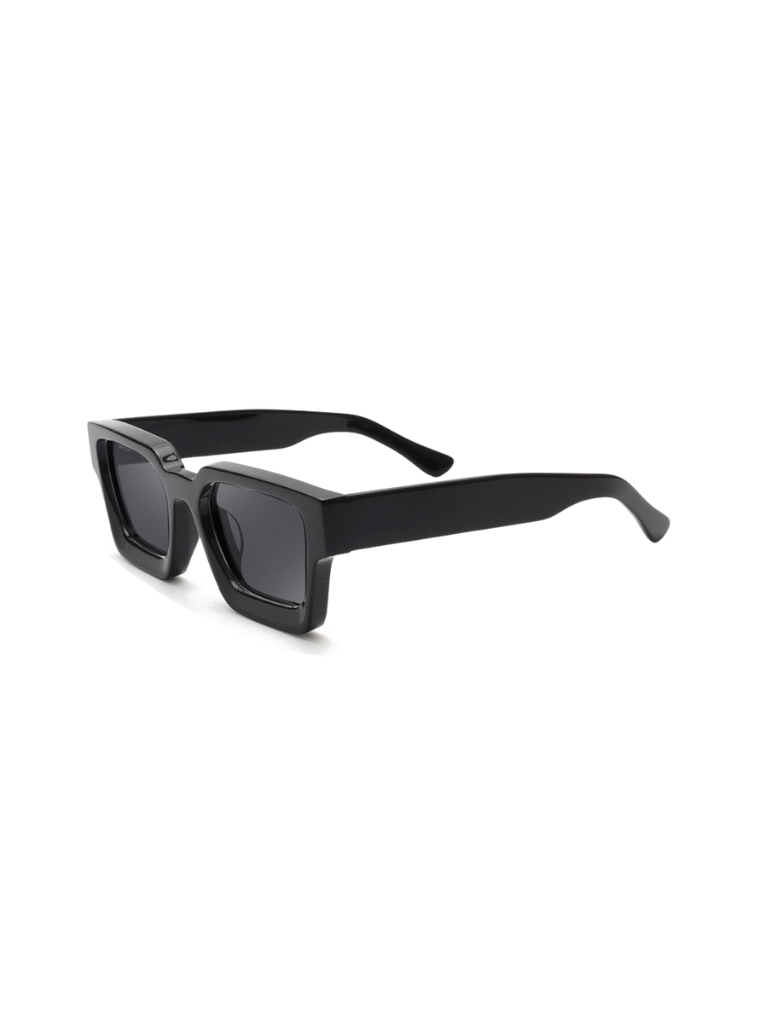 Black Square Thick Frame Sunglasses